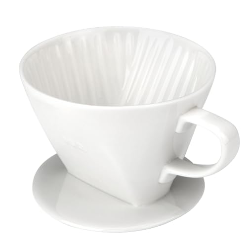 Joanolga Ceramic Pour Over Coffee Dripper - White
