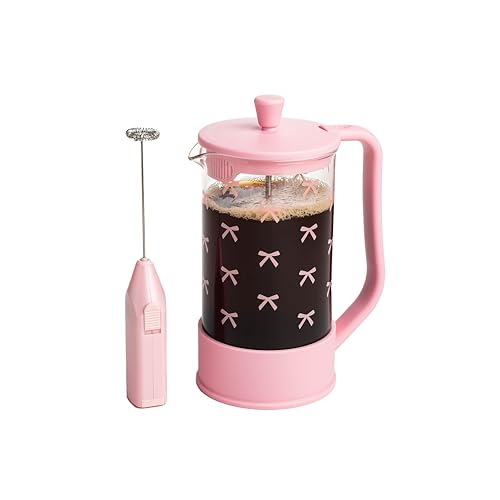 Paris Hilton French Press Coffee Set with Milk Frother