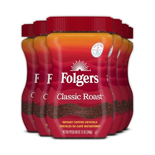 Folgers Classic Roast Instant Coffee 12oz (6-Pack)