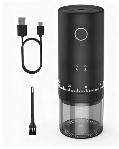 CEVING Rechargeable Portable Coffee Grinder with Battery