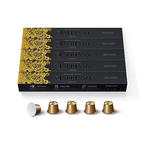 Nespresso Venezia Medium Roast Coffee Pods (50 Count)
