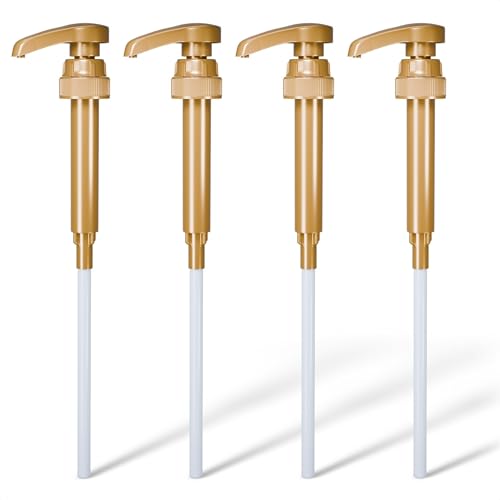 ALPENKOK Coffee Syrup Pump Dispensers (4-Pack)