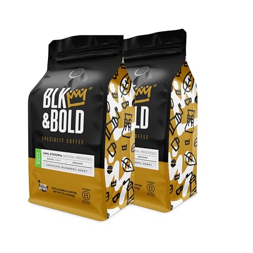BLK & Bold Ethiopian Light Roast Ground Coffee 2-Pack