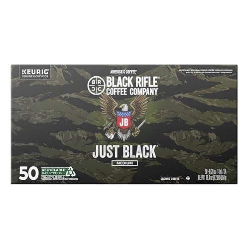 Black Rifle Coffee Just Black K-Cups Medium Roast 50ct