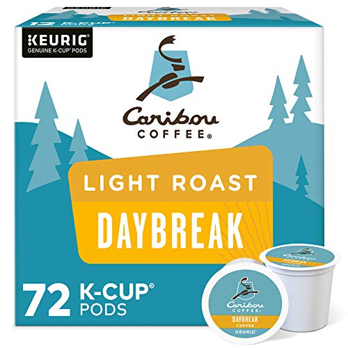 Caribou Coffee Daybreak Morning Blend K-Cup Pods, Light Roast, 72 Count