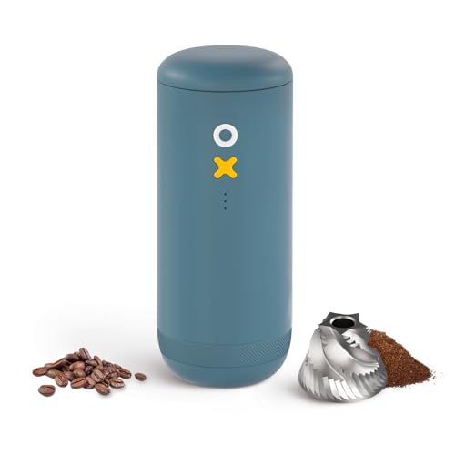 Nuttii Electric Burr Coffee Grinder - Navy Blue