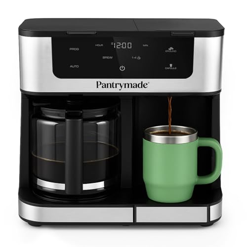 Pantrymade 12-Cup Coffee Maker with Single Serve