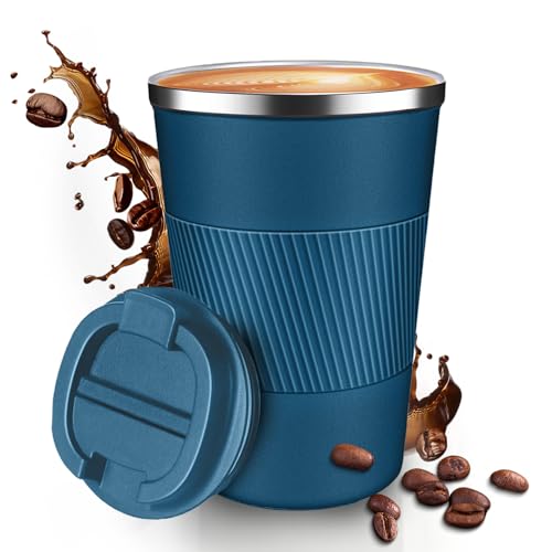 Baodaadan 12oz Insulated Travel Coffee Mug - Blue