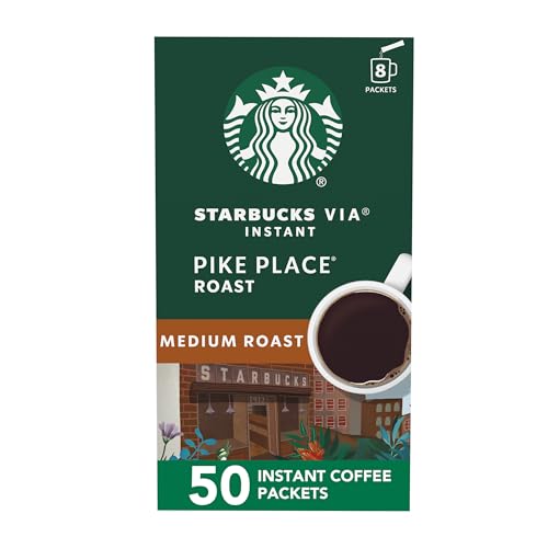 Starbucks VIA Pike Place Instant Coffee 50 Packets