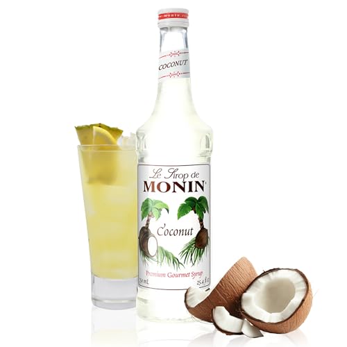 Monin Coconut Syrup - Natural Tropical Flavor 750ml