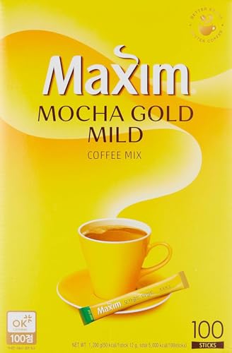 Maxim Mocha Gold Mild Coffee Mix 100 Packets