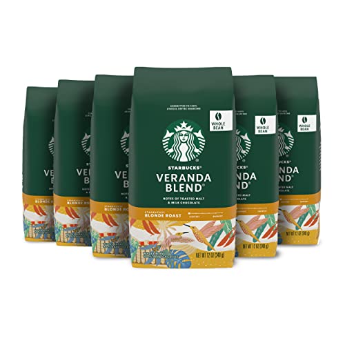 Starbucks Veranda Blend Whole Bean Coffee 6-Pack