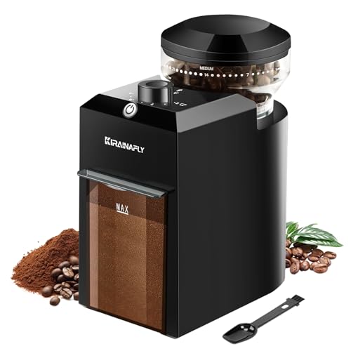 KIRAINAFLY Electric Burr Coffee Grinder - 28 Settings