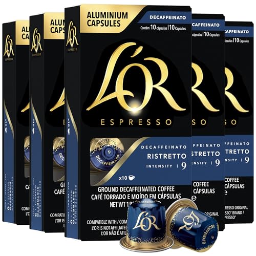 L'OR DECAF Ristretto Espresso Capsules 50 Count