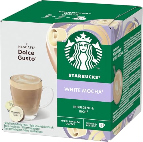 Starbucks White Mocha Coffee Pods - Dolce Gusto (12 Pack)